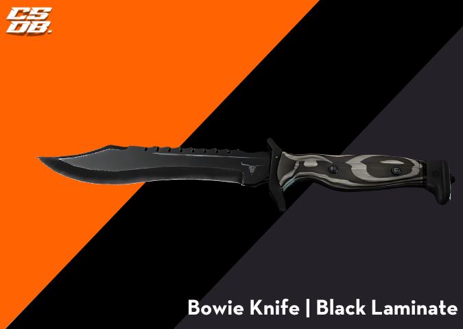 Bowie Knife _ Black Laminate