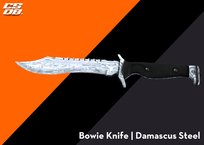 Bowie Knife _ Damascus Steel