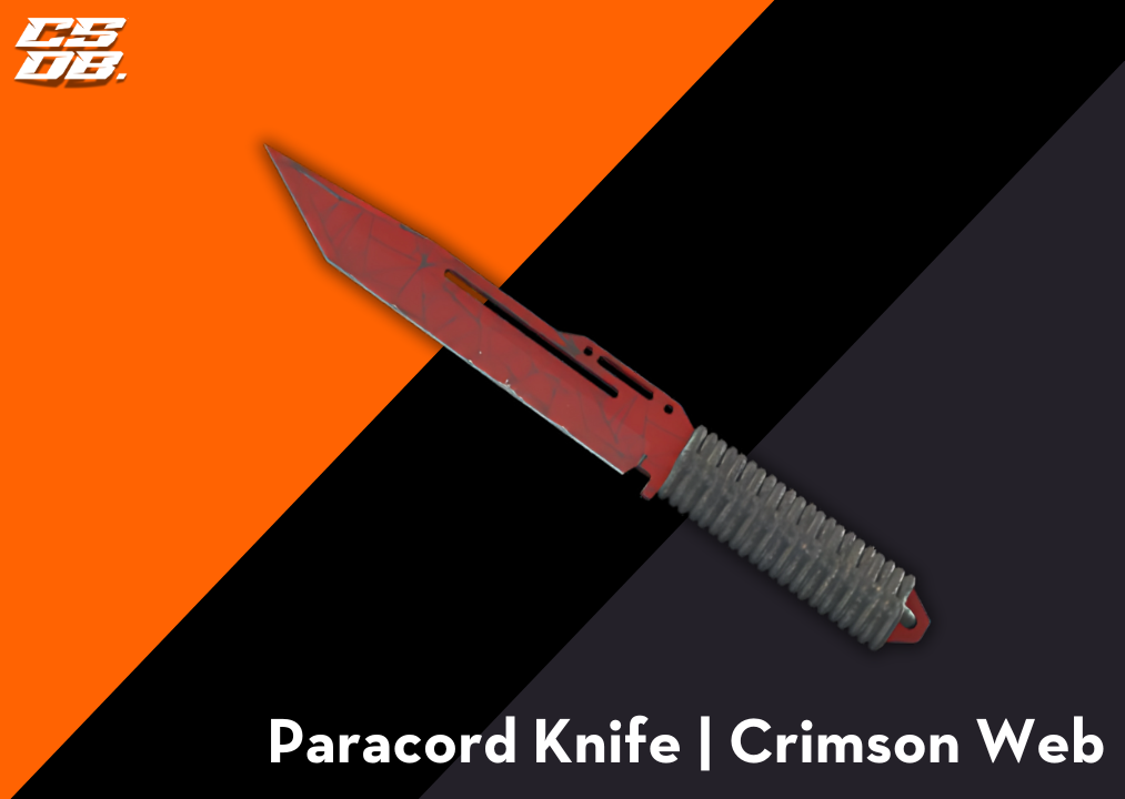 Paracord Knife _ Crimson Web