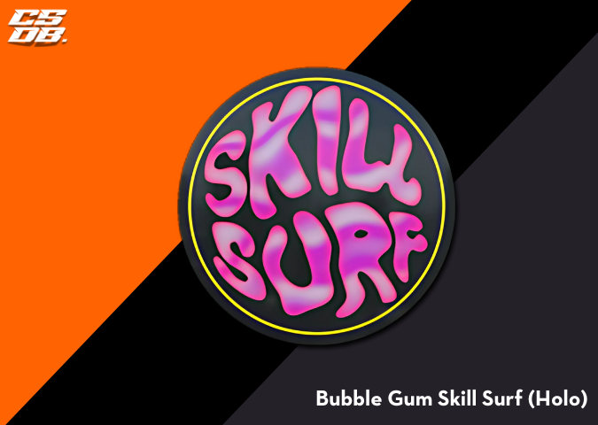 Bubble Gum Skill Surf Holo 