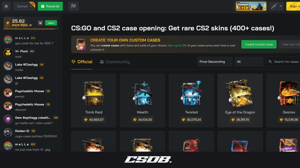 Clash.gg - Case Opening