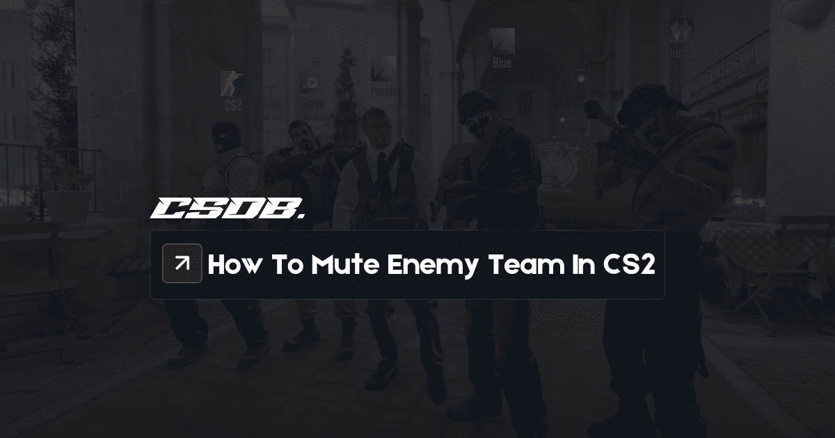 How To Mute Enemy Team In CS2