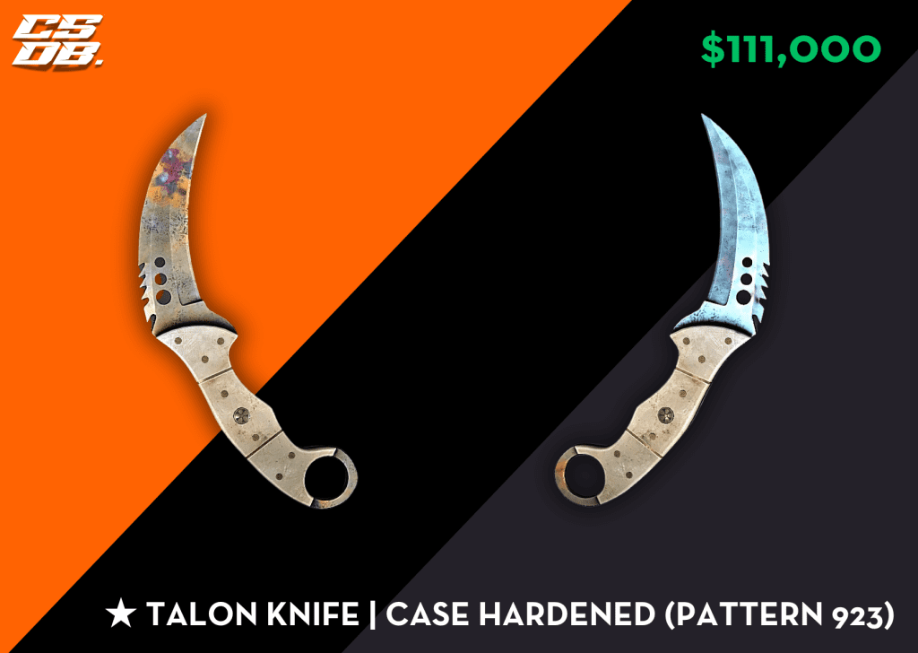 Talon Knife _ Case Hardened Pattern 923 $111000