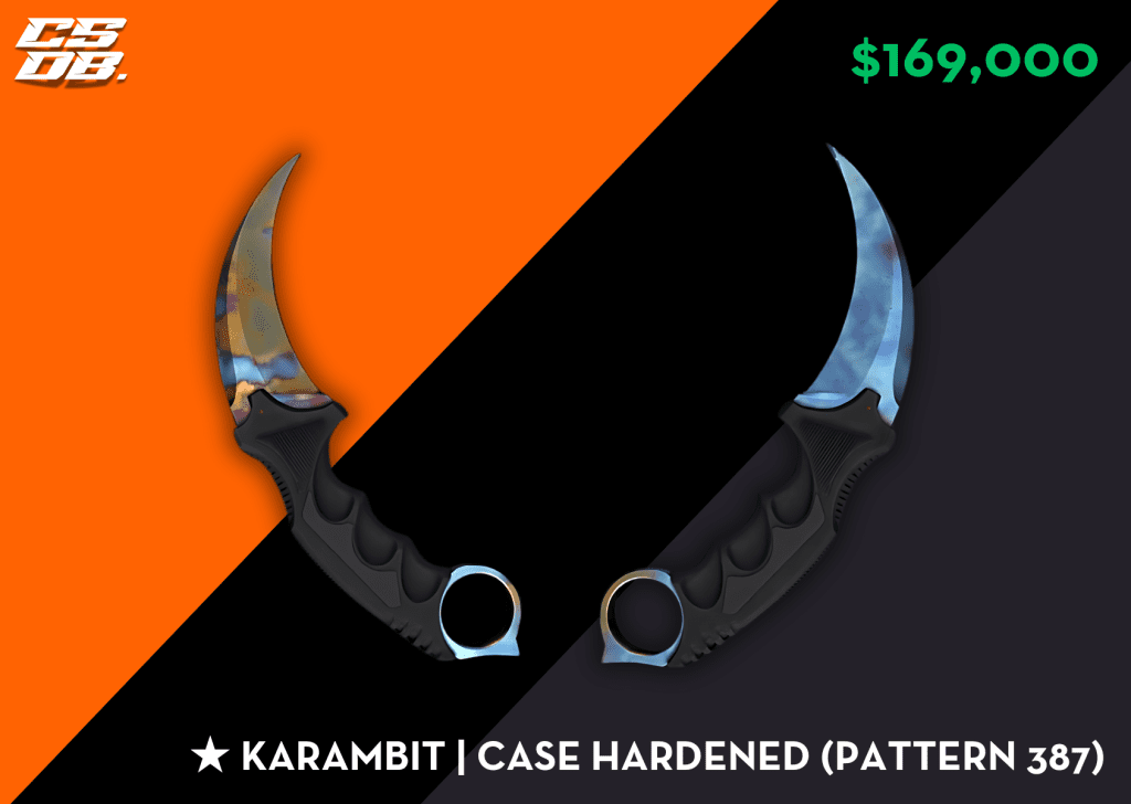 Karambit Case Hardened Pattern 387 $169000