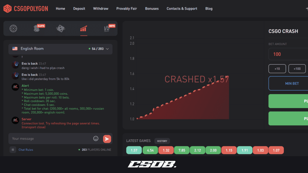 CSGOPolygon - Crash Screenshot