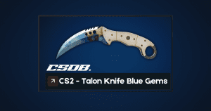 CS2 Talon Knife Blue Gems