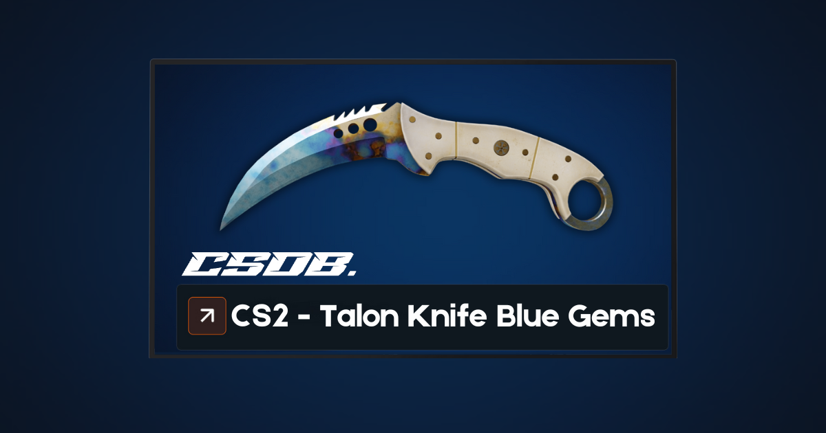 Talon Knife Case Hardened Blue Gem Seed Patterns