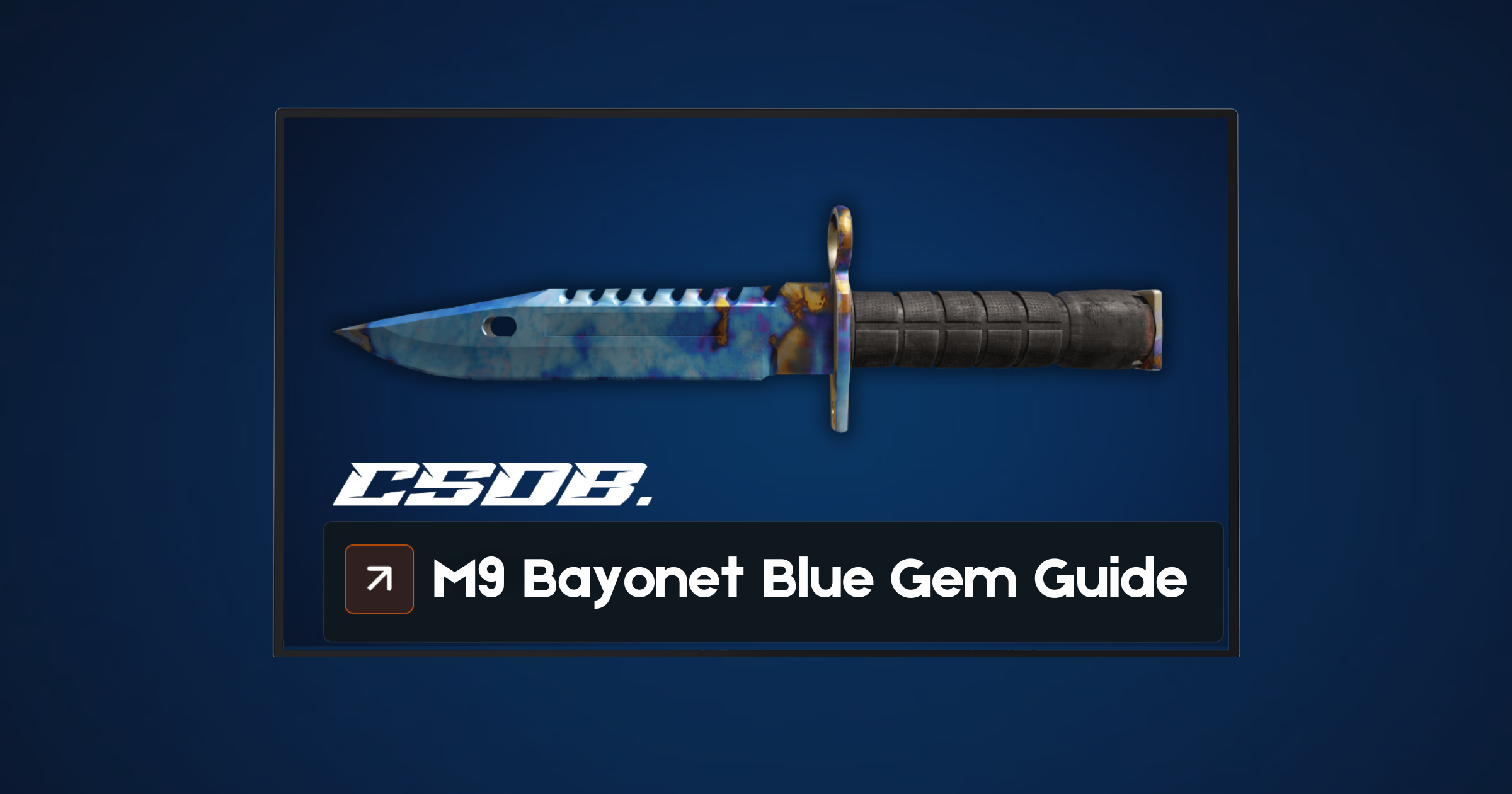 M9 Bayonet Case Hardened Blue Gem Seeds