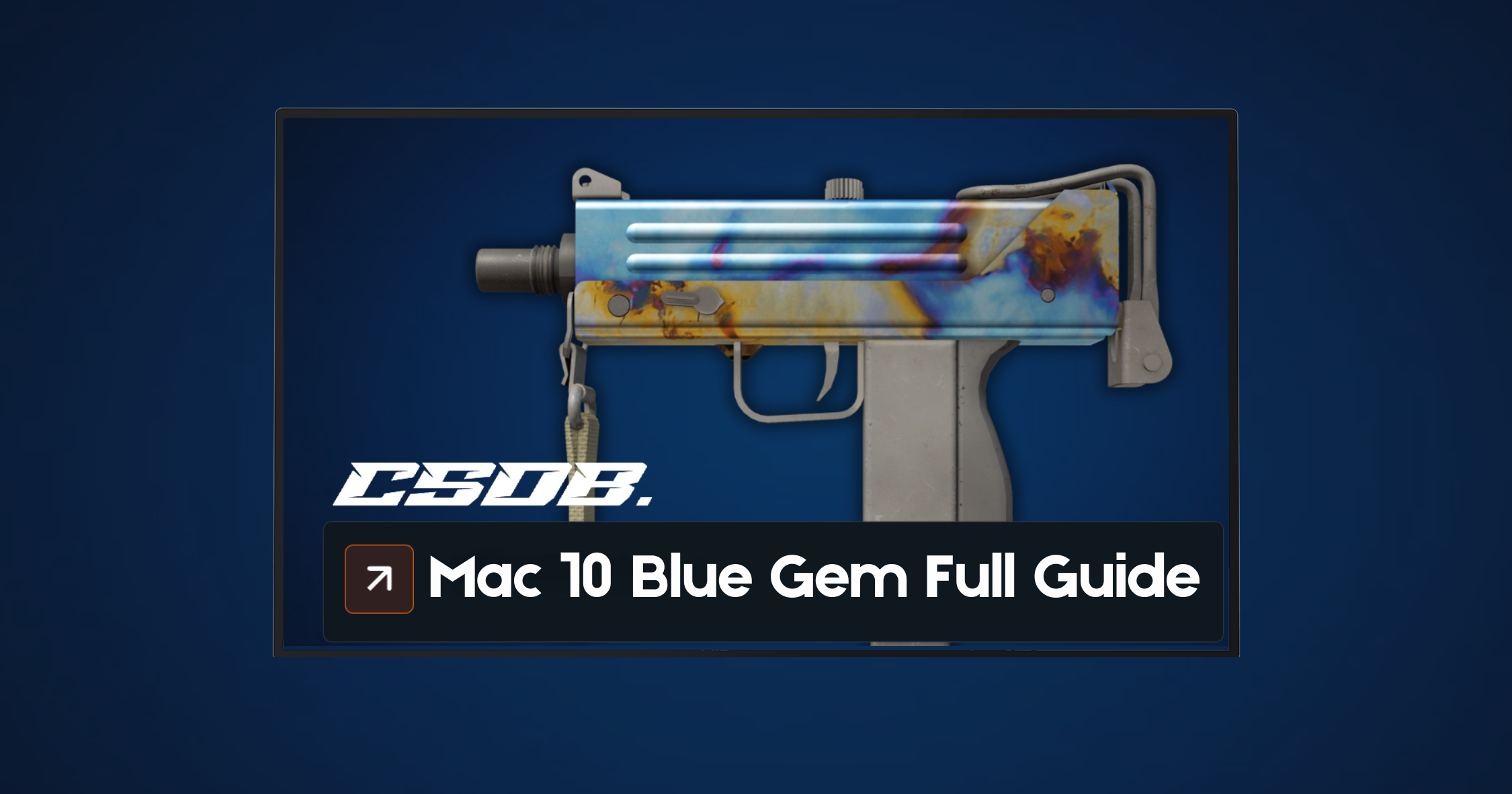 Mac-10 Case Hardened Blue Gem Seed Patterns