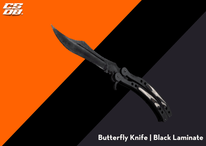 Butterfly Knife _ Black Laminate