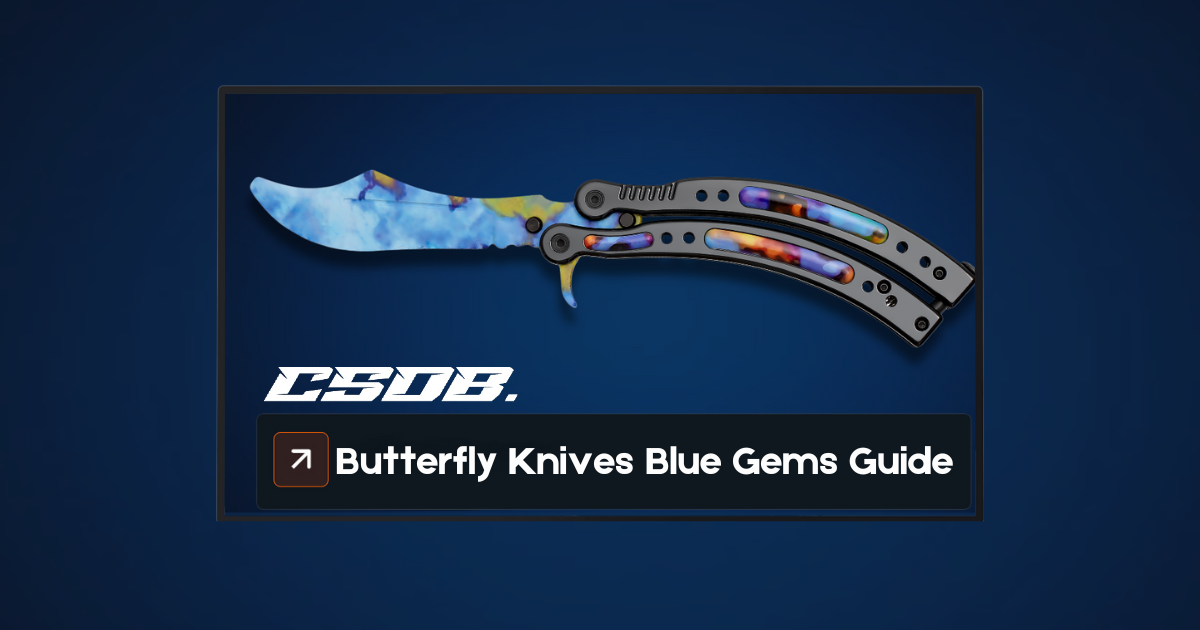 Butterfly Case Hardened Blue Gem Patterns