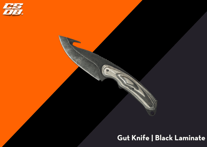 Gut Knife _ Black Laminate