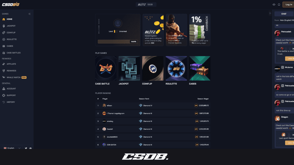 CSGOBig - Website Screenshot