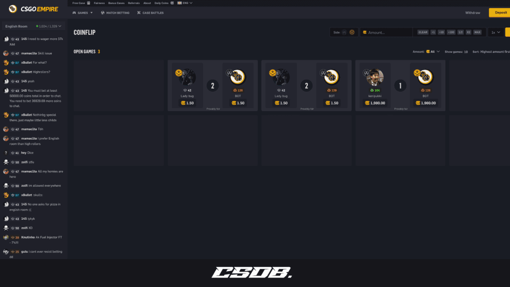 CSGOEmpire Coinflip