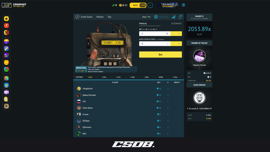 CSGOFast - Website Screenshot