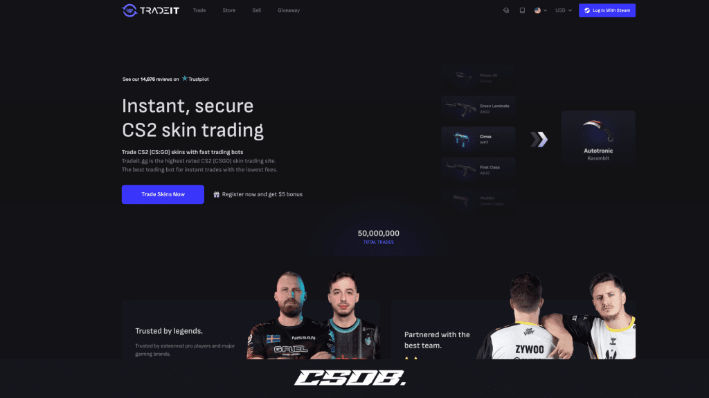 TradeIT.GG - Website Screenshot