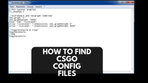 HOW TO FIND CSGO CONFIG FILES