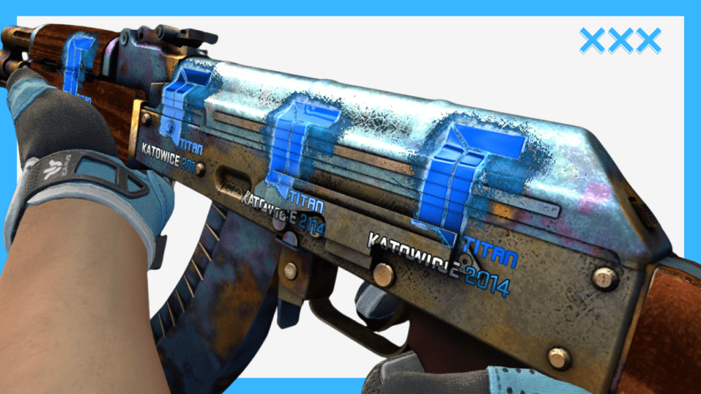 Titan Holo sticker AK47 BLUE GEM