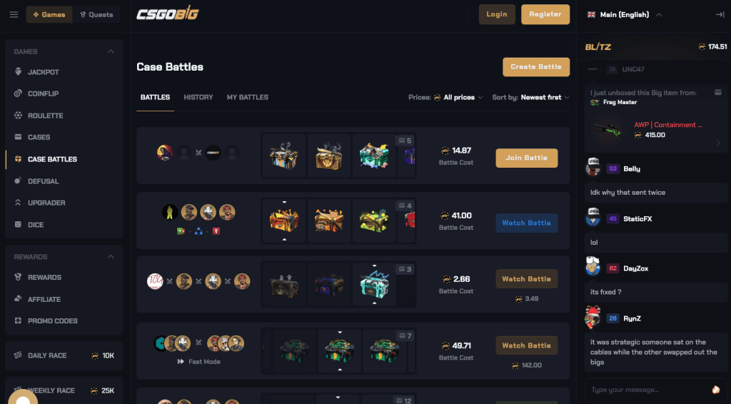 csgobig case battles