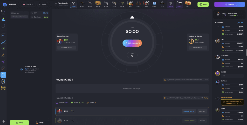 insane.gg jackpot