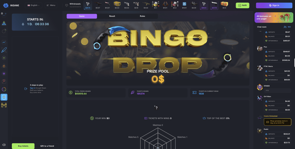 insane.gg bingo