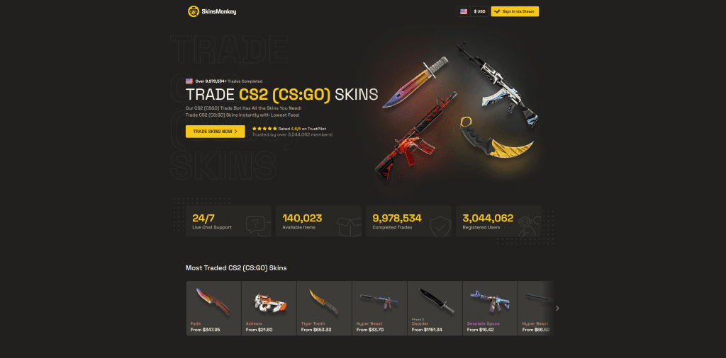 Skinsmonkey screenshot