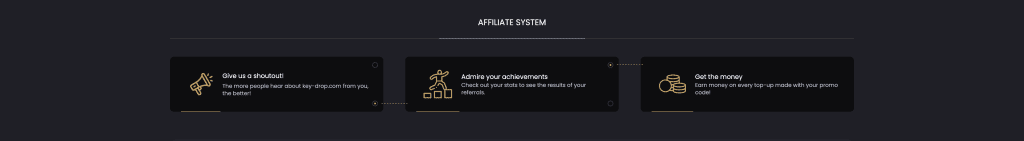 keydrop affiliate system