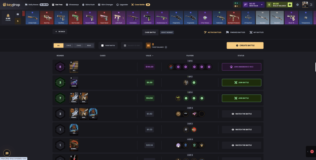 keydrop case battles