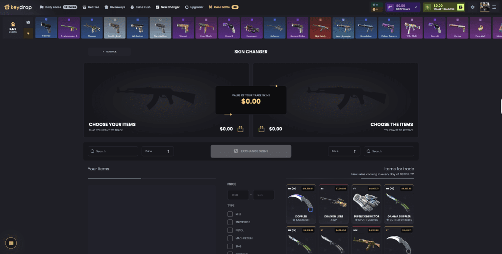 keydrop skin changer