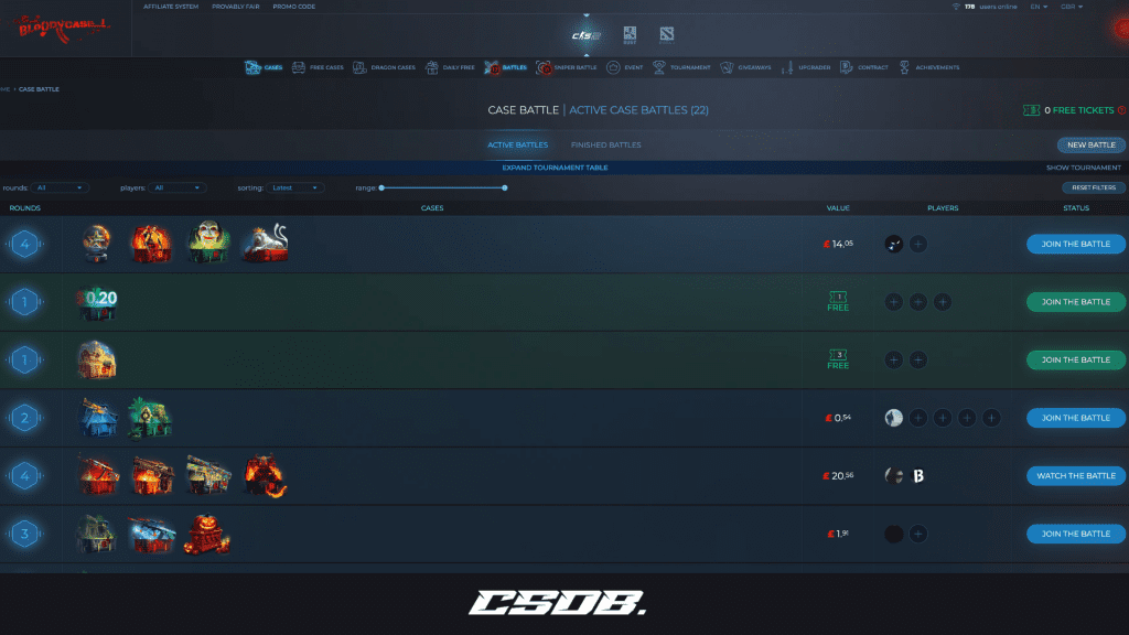 BloodyCase Case Battles