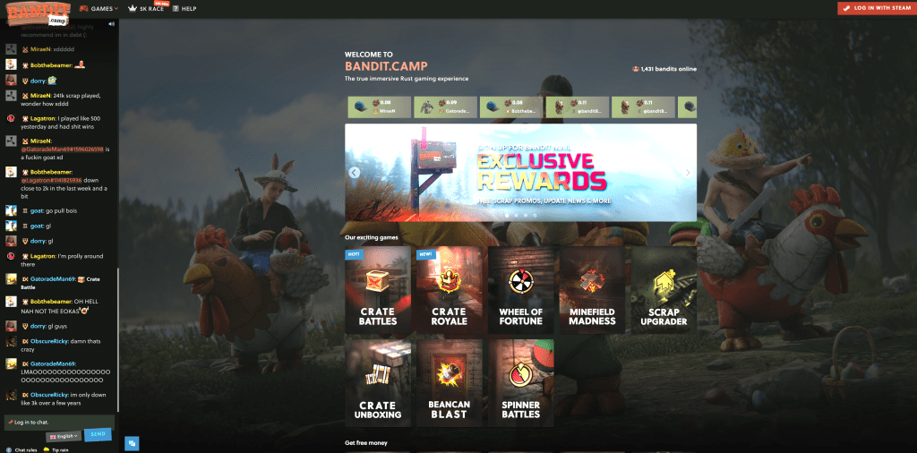 bandit.camp screenshot