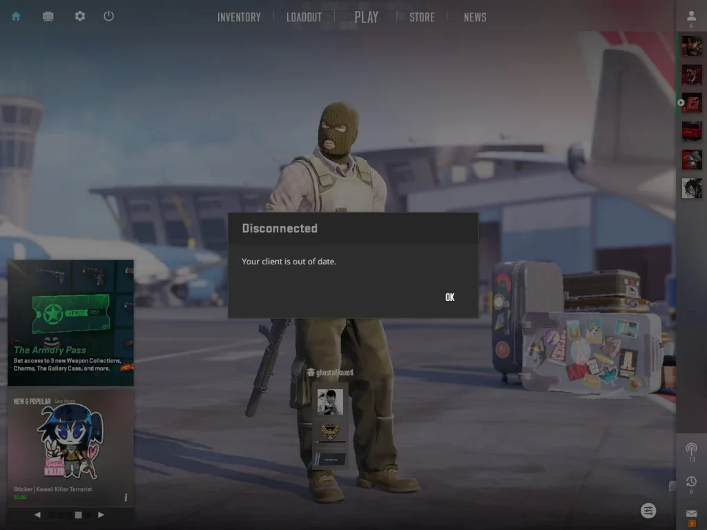 Client Out Of Date CS2